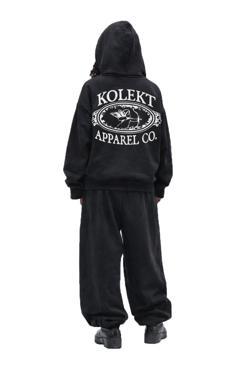 Kolekt apparel co "youki’s " heavyweight zip-up hoodie